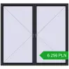 Pricing Tilt-and-Turn 2400x2200 mm REHAU ENERGY-SAVING SYNEGO MD BLACK_ULTI-MATT two-sided. Price: 6 256.1 PLN