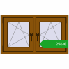 Ustalenie cen Okna skrzydłowe 990x575 mm REHAU OPTIMUM EURO-DESIGN 70 GOLDEN OAK dwustronny. Cena: 255,73 €