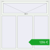 Ustalenie cen Okna skrzydłowe 1800x1800 mm ALU STANDARD 72 RAL 9016 Traffic white dwustronny. Cena: 1286,46 €
