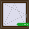 Pricing Tilt-and-Turn 950x950 mm CLASICTHERM 70 DARK_OAK two-sided. Price: 1064,17 zł