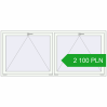 Pricing Tilt-and-Turn 2200x950 mm REHAU OPTIMUM EURO-DESIGN 70 RAL 9016 Traffic white two-sided. Price: 2 099.84 PLN