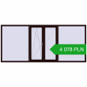 Pricing Tilt-and-Turn 3200x1400 mm REHAU OPTIMUM EURO-DESIGN 70 CHOCOLATE_BROWN two-sided. Price: 4 077.72 PLN