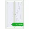 Pricing Tilt-and-Turn 1040x1650 mm REHAU OPTIMUM EURO-DESIGN 70 RAL 9016 Traffic white two-sided. Price: 315 EUR