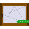 Pricing Tilt-and-Turn 1000x800 mm REHAU OPTIMUM EURO-DESIGN 70 GOLDEN OAK two-sided. Price: 1 252.11 PLN
