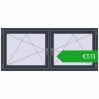 Ustalenie cen Okna skrzydłowe 1710x755 mm REHAU ENERGY-SAVING SYNEGO MD ANTHRACITE_GREY_STRUKTURAL dwustronny. Cena: 512,96 €