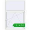 Pricing Tilt-and-Turn 1330x1930 mm REHAU OPTIMUM EURO-DESIGN 70 RAL 9016 Traffic white two-sided. Price: 2 110.09 PLN