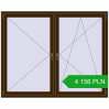 Pricing Tilt-and-Turn 1800x1450 mm REHAU ENERGY-SAVING SYNEGO MD DARK_OAK two-sided. Price: 4 155.68 PLN