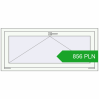 Pricing Tilt-and-Turn 1250x550 mm REHAU OPTIMUM EURO-DESIGN 70 RAL 9016 Traffic white two-sided. Price: 856 PLN