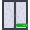 Ustalenie cen Okna skrzydłowe 1500x1700 mm KORSA ENERGY-SAVING REHAU SYNEGO MD. Cena: 957,47 €