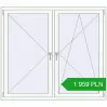 Pricing Tilt-and-Turn 1580x1400 mm REHAU OPTIMUM EURO-DESIGN 70 RAL 9016 Traffic white two-sided. Price: 1 959.02 PLN