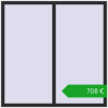Pricing Tilt-and-Turn 1500x1500 mm REHAU ARTEVO ANTHRACITE_GREY_GLATT two-sided. Price: 707,60 €