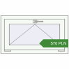 Pricing Tilt-and-Turn 800x450 mm REHAU OPTIMUM EURO-DESIGN 70 RAL 9016 Traffic white two-sided. Price: 569.62 PLN