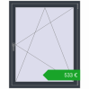 Ustalenie cen Okna skrzydłowe 1100x1350 mm REHAU OPTIMUM EURO-DESIGN 70 ANTHRACITE_GREY_STRUKTURAL dwustronny. Cena: 533,04 €