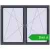 Ustalenie cen Okna skrzydłowe 1815x1460 mm REHAU ENERGY-SAVING SYNEGO MD ANTHRACITE_GREY_STRUKTURAL dwustronny. Cena: 3868,17 zł