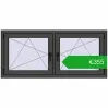 Pricing Tilt-and-Turn 1410x635 mm REHAU ENERGY-SAVING SYNEGO MD BASALT_GREY two-sided. Price: 354,83 €