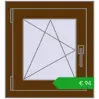 Pricing Tilt-and-Turn 500x545 mm EPSILON OPTIMA WALNUT two-sided. Price: 94,02 €