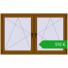Ustalenie cen Okna skrzydłowe 1770x1085 mm REHAU ENERGY-SAVING SYNEGO MD GOLDEN OAK dwustronny. Cena: 591,81 €