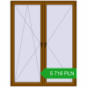 Pricing Tilt-and-Turn 1700x2200 mm REHAU ENERGY-SAVING SYNEGO MD GOLDEN OAK two-sided. Price: 5 716.08 PLN