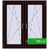Pricing Tilt-and-Turn 1050x1145 mm REHAU ENERGY-SAVING SYNEGO MD CHOCOLATE_BROWN two-sided. Price: 1853,70 zł