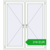 Ustalenie cen Okna skrzydłowe 1300x1500 mm REHAU OPTIMUM EURO-DESIGN 70 RAL 9016 Traffic white dwustronny. Cena: 316.22 EUR
