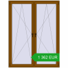 Pricing Tilt-and-Turn 1600x2100 mm REHAU BRILLANT DESIGN GOLDEN OAK two-sided. Price: 1 362.35 EUR