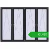 Pricing Tilt-and-Turn 2500x1800 mm REHAU ENERGY-SAVING SYNEGO MD BLACK_ULTI-MATT two-sided. Price: 1450,08 €