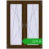 Pricing Tilt-and-Turn 1005x1355 mm REHAU ENERGY-SAVING SYNEGO MD DARK_OAK two-sided. Price: 2218,66 zł