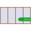 Ustalenie cen Okna skrzydłowe 4000x2200 mm REHAU OPTIMUM EURO-DESIGN 70 GOLDEN OAK dwustronny. Cena: 4415,39 zł