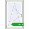 Pricing Tilt-and-Turn 700x1100 mm CLASICTHERM 70 DARK_OAK external. Price: 780,17 zł