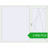 Pricing Tilt-and-Turn 2021x1590 mm REHAU ENERGY-SAVING SYNEGO MD RAL 9016 Traffic white two-sided. Price: 2 600.35 PLN