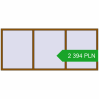 Pricing Tilt-and-Turn 2800x1200 mm REHAU OPTIMUM EURO-DESIGN 70 GOLDEN OAK two-sided. Price: 2 394.31 PLN