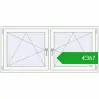Ustalenie cen Okna rozwierne 1620x770 mm REHAU ENERGY-SAVING SYNEGO MD DARK_OAK zewnętrzny. Cena: 366,81 €