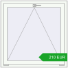 Pricing Tilt-and-Turn 1000x1000 mm REHAU OPTIMUM EURO-DESIGN 70 RAL 9016 Traffic white two-sided. Price: 209.58 EUR