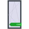 Ustalenie cen Okna skrzydłowe 1140x2350 mm REHAU OPTIMUM EURO-DESIGN 70 ANTHRACITE_GREY_STRUKTURAL dwustronny. Cena: 487,78 €