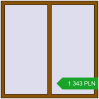 Pricing Tilt-and-Turn 1300x1300 mm REHAU OPTIMUM EURO-DESIGN 70 GOLDEN OAK two-sided. Price: 1 342.6 PLN