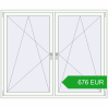 Pricing Tilt-and-Turn 1800x1500 mm REHAU ENERGY-SAVING SYNEGO MD RAL 9016 Traffic white two-sided. Price: 676.35 EUR