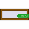 Pricing Tilt-and-Turn 750x300 mm REHAU OPTIMUM EURO-DESIGN 70 GOLDEN OAK two-sided. Price: 302.19 PLN
