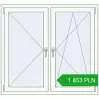 Pricing Tilt-and-Turn 1254x1170 mm REHAU OPTIMUM EURO-DESIGN 70 RAL 9016 Traffic white two-sided. Price: 1 853.17 PLN