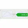Ustalenie cen Okna skrzydłowe 1840x650 mm REHAU ENERGY-SAVING SYNEGO MD DARK_OAK zewnętrzny. Cena: 2027,99 zł