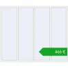 Ustalenie cen Okna skrzydłowe 2400x2000 mm REHAU OPTIMUM EURO-DESIGN 70 RAL 9016 Traffic white dwustronny. Cena: 466,29 €