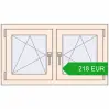 Ustalenie cen Okna skrzydłowe 990x560 mm REHAU OPTIMUM EURO-DESIGN 70 CREAME_WHITE_50L-2 dwustronny. Cena: 218.3 EUR