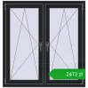 Ustalenie cen Okna skrzydłowe 1140x1190 mm REHAU ENERGY-SAVING SYNEGO MD BLACK_ULTI-MATT dwustronny. Cena: 2472,97 zł