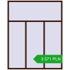 Pricing Tilt-and-Turn 2000x2500 mm REHAU OPTIMUM EURO-DESIGN 70 BLACK_CHERRY two-sided. Price: 3 571.11 PLN