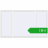 Ustalenie cen Okna skrzydłowe 2350x1350 mm ALU STANDARD 72 RAL 9016 Traffic white dwustronny. Cena: 738,40 €