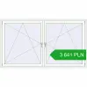 Pricing Tilt-and-Turn 2300x1300 mm REHAU OPTIMUM EURO-DESIGN 70 RAL 9016 Traffic white two-sided. Price: 3 641.16 PLN