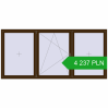 Pricing Tilt-and-Turn 3000x1400 mm REHAU OPTIMUM EURO-DESIGN 70 DARK_OAK two-sided. Price: 4 236.54 PLN