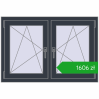 Pricing Tilt-and-Turn 1095x740 mm REHAU ENERGY-SAVING SYNEGO MD ANTHRACITE_GREY_STRUKTURAL two-sided. Price: 1605,69 zł