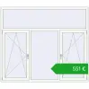 Ustalenie cen Okna skrzydłowe 2100x1800 mm REHAU OPTIMUM EURO-DESIGN 70 RAL 9016 Traffic white dwustronny. Cena: 551,20 €
