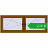 Pricing Tilt-and-Turn 1840x680 mm REHAU ENERGY-SAVING SYNEGO MD GOLDEN OAK two-sided. Price: 2051,27 zł