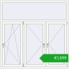 Ustalenie cen Okna skrzydłowe 1800x1800 mm ALU STANDARD 72 RAL 9016 Traffic white dwustronny. Cena: 1599,16 €